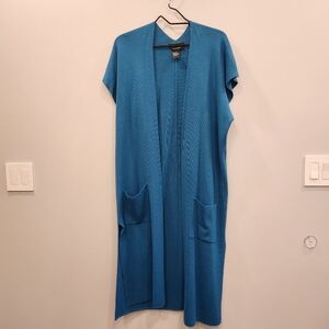 Colette Mordo Wool Blend Open Front Vest Sweater